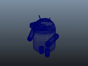 android with accessories 3D Model