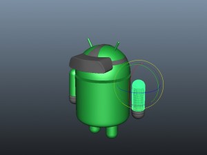 android with accessories 3D Model