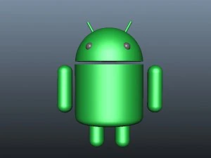android with accessories 3D Model
