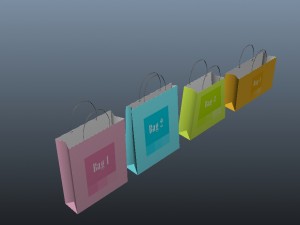 shop bags Modèle 3D