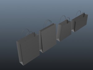 shop bags Modèle 3D