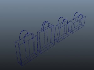 shop bags Modèle 3D