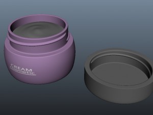 cosmetic cream container 3D Model