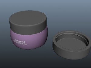 cosmetic cream container 3D Model