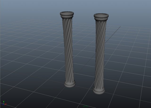 decorative column 3D 模型 .c4d .max .obj .3ds .fbx .stl .blend