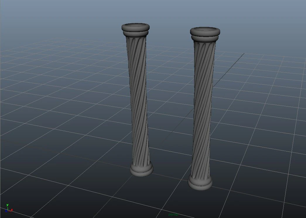 decorative column 3D Model .c4d .max .obj .3ds .fbx .stl .blend