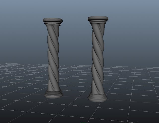 decorative column Modèle 3D .c4d .max .obj .3ds .fbx .stl .blend