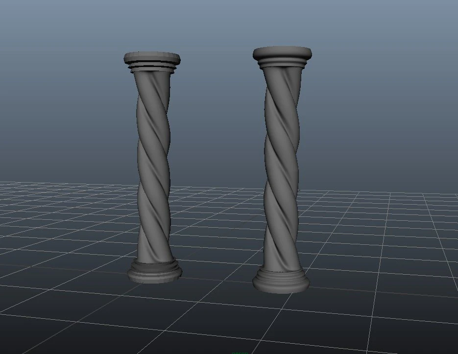 coluna decorativa Modelo 3D .c4d .max .obj .3ds .fbx .stl .blend 
