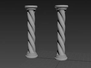coluna decorativa Modelo 3D