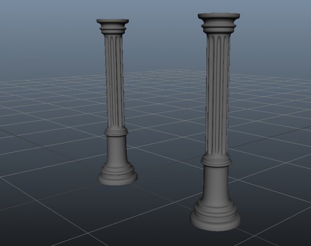 decorative column 3Dモデル .c4d .max .obj .3ds .fbx .stl .blend 