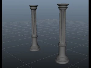 सजावटी स्तंभ 3D मॉडल