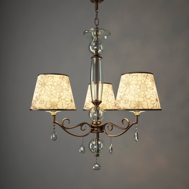 chandelier odeon light lika 2275-35 3D Model .c4d .max .obj .3ds .fbx .stl .blend 