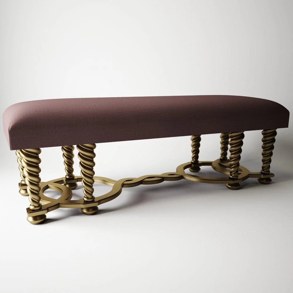 bench christopher guy 2 014 60-0011-ee 3D Model .c4d .max .obj .3ds .fbx .stl .blend 