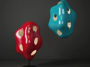 Bokka-Lampe, entworfen von Karim Rashid 3D Modell