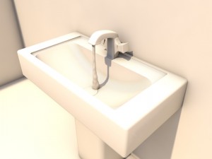 water basin Modello 3D