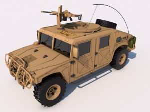 army hummer 3D मॉडल