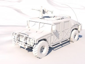 army hummer 3D Model