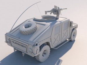 army hummer 3D Model