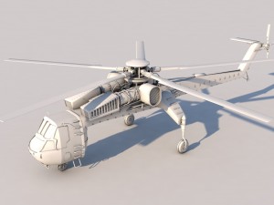 sikorsky-ch54a Modelo 3D