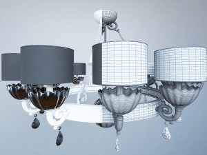 chandelier masiero nuare 12 3D 모델