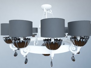 chandelier masiero nuare 12 Model 3D