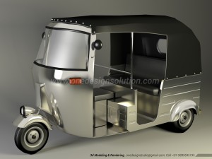 autorickshaw or scooter 3D Model