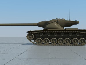 united states t57 heavy tank Model 3D