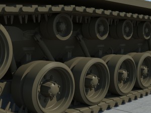 united states t57 heavy tank Model 3D