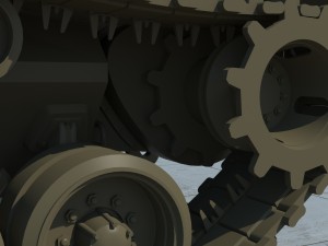 united states t57 heavy tank Model 3D