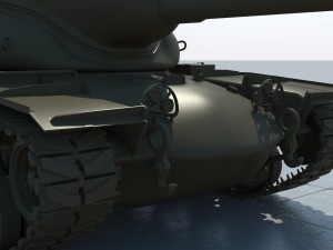united states t57 heavy tank Model 3D