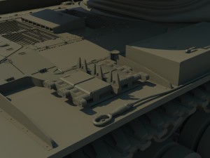 united states t57 heavy tank Model 3D