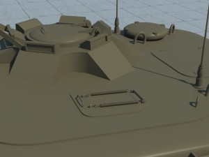 united states t57 heavy tank Model 3D