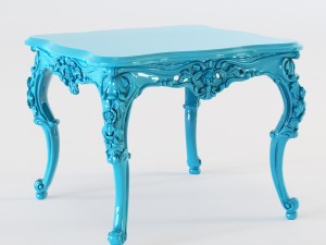 coffee table turquoise 3Dモデル