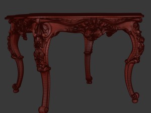 coffee table turquoise 3D मॉडल