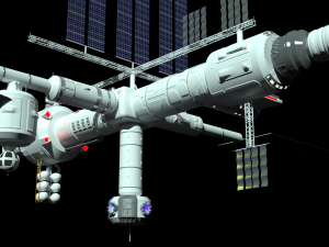 space station Modèle 3D