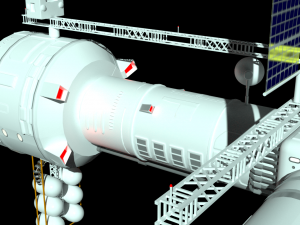 space station Modèle 3D