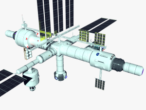 space station Modèle 3D
