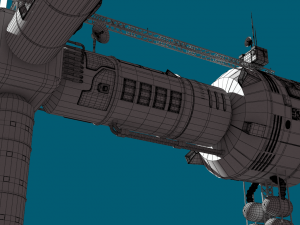 space station Modèle 3D