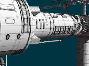 space station Modèle 3D