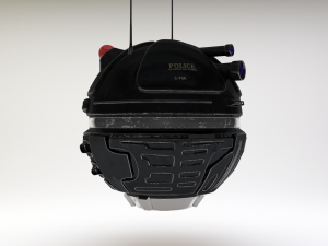 police probe robot Modèle 3D