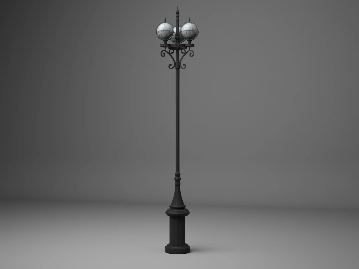 street light 01 3D Model .c4d .max .obj .3ds .fbx .stl .blend 
