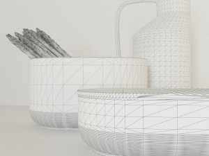 a table bowls set by georgia zanellato 3D 모델