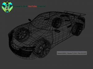 sport car 4 Model 3D