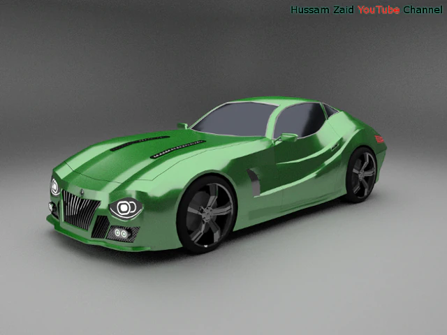 sport car 5 3D Model .c4d .max .obj .3ds .fbx .stl .blend 