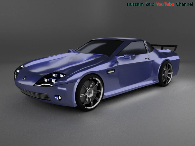 sport car 6 3D Model .c4d .max .obj .3ds .fbx .stl .blend 