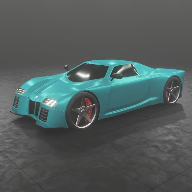 hussam zaid 3d car 20 Model 3D .c4d .max .obj .3ds .fbx .stl .blend 