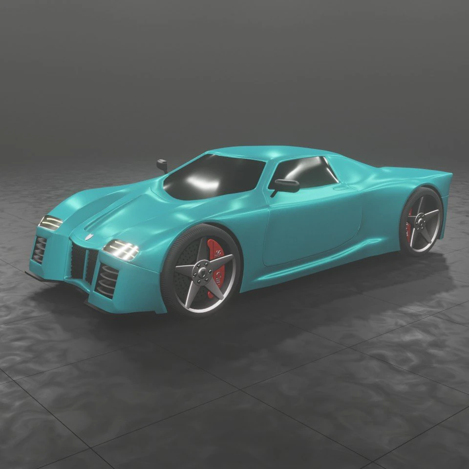 hussam zaid 3d car 20 3D Model .c4d .max .obj .3ds .fbx .stl .blend 