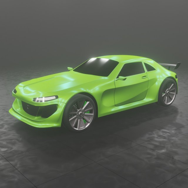 hussam zaid 3d car 22 3D Model .c4d .max .obj .3ds .fbx .stl .blend 