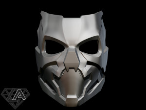 cyberpunk sci-fi demon mask 3D Print Model