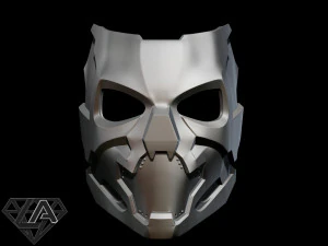 cyberpunk sci-fi demon mask 3D Print Model